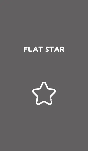 [LINE着せ替え] FLAT STAR / Slate Greyの画像1