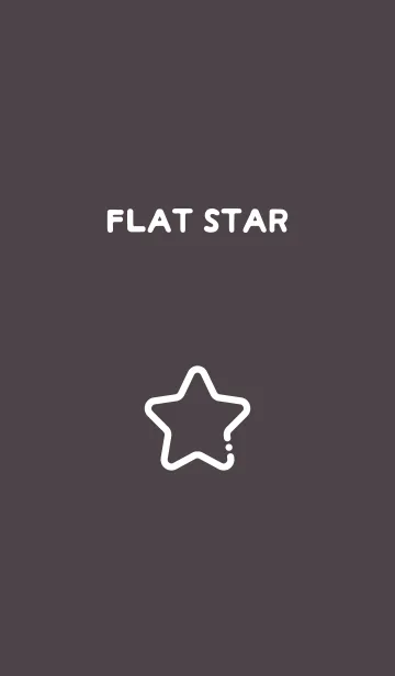 [LINE着せ替え] FLAT STAR / Charcoal Greyの画像1