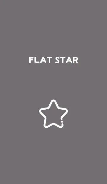 [LINE着せ替え] FLAT STAR / Steel Greyの画像1