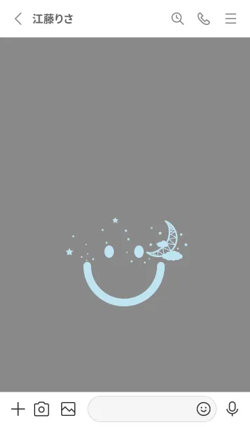 [LINE着せ替え] スマイル＆三日月 Battle Ship Grayの画像2