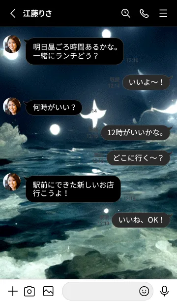 [LINE着せ替え] 夜の月 月の海 #4ic0_3。の画像3