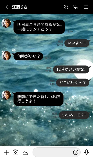 [LINE着せ替え] 夜の月 月の海 #4ic0_1。の画像3