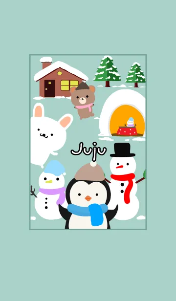 じゅじゅ☆ほっこりかわいい冬の着せかえの着せ替えメイン画像