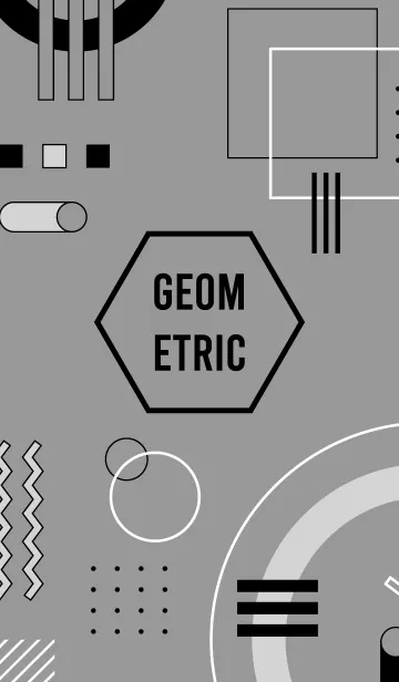 [LINE着せ替え] Geometric MILLION GREYの画像1