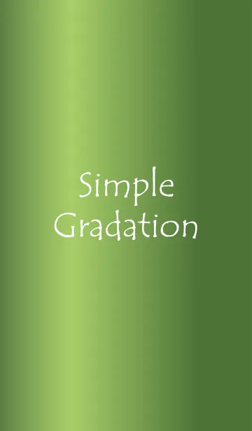 [LINE着せ替え] Simple Gradation -GlossyGreen 14-の画像1