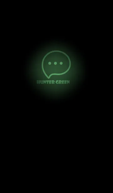 [LINE着せ替え] Hunter Green Neon Theme V3 (JP)の画像1