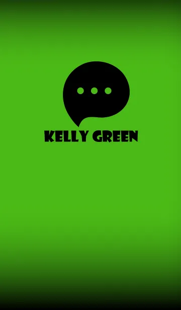 [LINE着せ替え] Kelly Green And Black V.3 (JP)の画像1