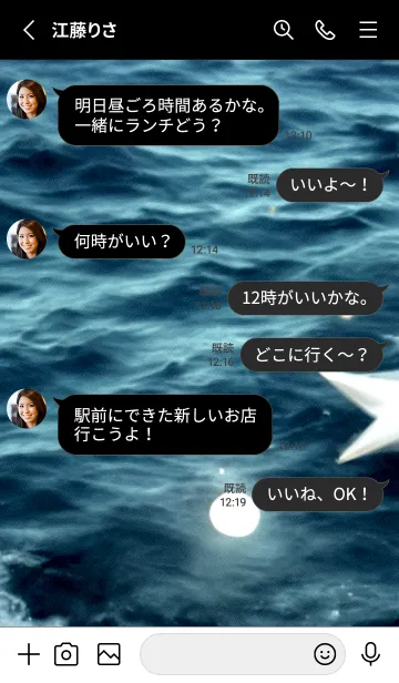 [LINE着せ替え] 夜の月 月の海 #4jbh_26。の画像3