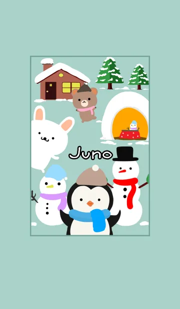 [LINE着せ替え] じゅの☆ほっこりかわいい冬の着せかえの画像1