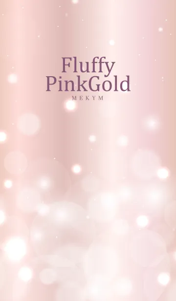 [LINE着せ替え] Fluffy Pink Gold-HEART 16の画像1