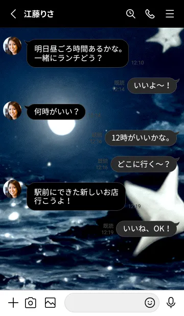 [LINE着せ替え] 夜の月 月の海 #4ica_22。の画像3