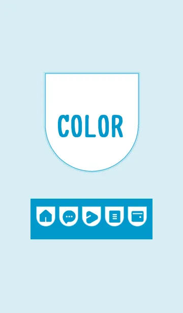[LINE着せ替え] blue color W07の画像1