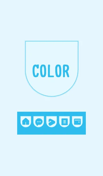 [LINE着せ替え] blue color W09の画像1