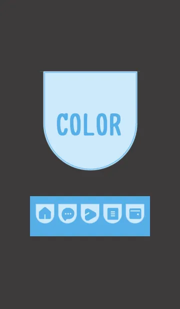 [LINE着せ替え] blue color W10の画像1