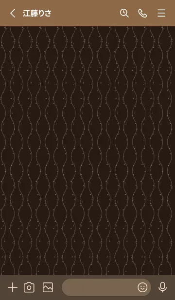 [LINE着せ替え] 和音 立涌と音符 鉄黒の画像2