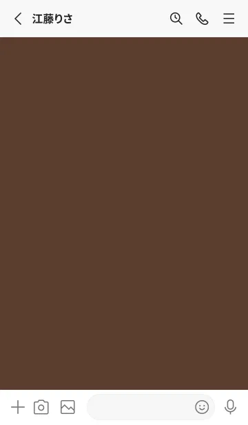 [LINE着せ替え] brown color W06の画像2