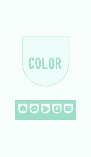 [LINE着せ替え] green color W15の画像1