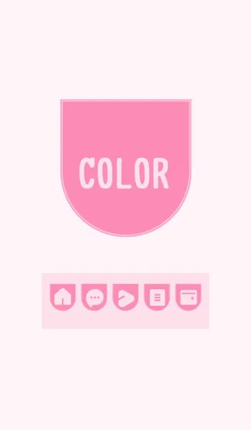 [LINE着せ替え] pink color W06の画像1
