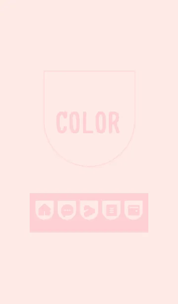 [LINE着せ替え] pink color W07の画像1