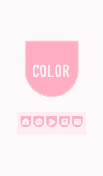 [LINE着せ替え] pink color W09の画像1