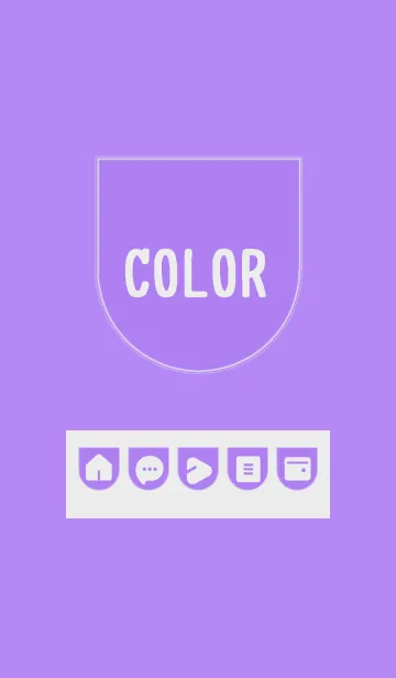 [LINE着せ替え] purple color W06の画像1