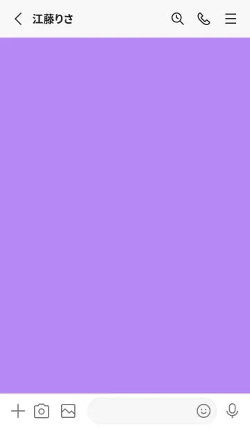 [LINE着せ替え] purple color W06の画像2