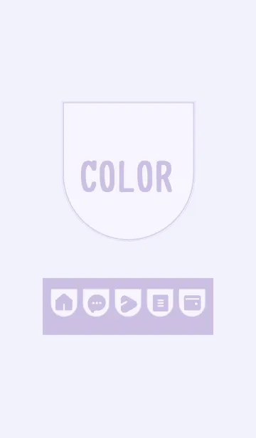 [LINE着せ替え] purple color W09の画像1