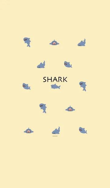 [LINE着せ替え] 黄色 : さめの着せ替えの画像1