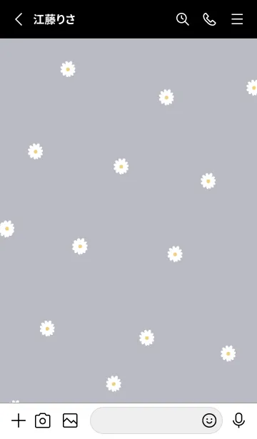 [LINE着せ替え] Daisy Days :blue blackの画像2