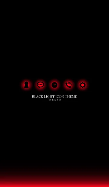 [LINE着せ替え] BLACK LIGHT ICON THEME-MEKYM 30の画像1