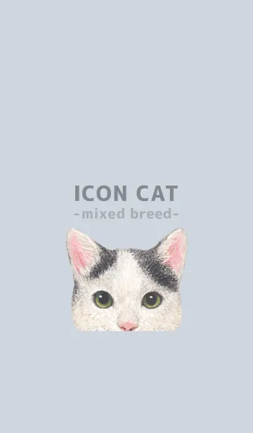 [LINE着せ替え] ICON CAT - ミックス - PASTEL BL/08の画像1