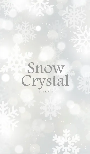 [LINE着せ替え] Snow Crystal-WHITE.MEKYM 5の画像1