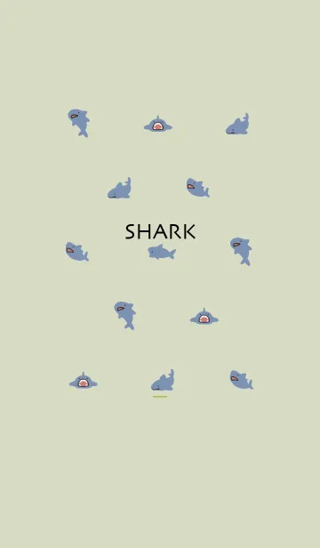 [LINE着せ替え] 黄緑 : さめの着せ替えの画像1