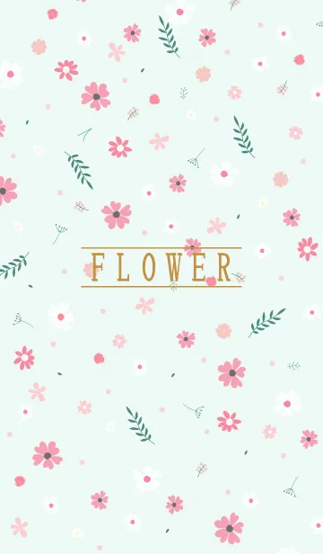 [LINE着せ替え] MANY FLOWERS GREEN 10の画像1