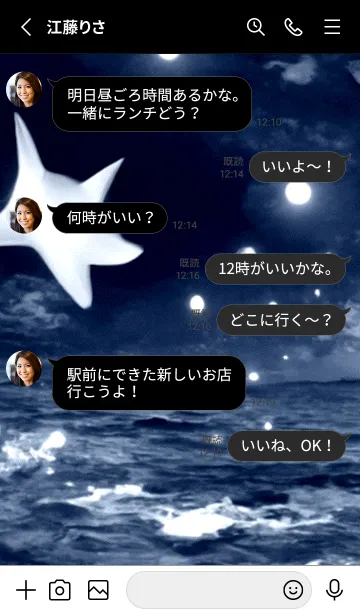 [LINE着せ替え] 夜の月 月の海 #4ica_4。の画像3