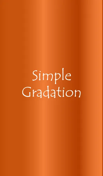 [LINE着せ替え] Simple Gradation -GlossyOrange 9-の画像1