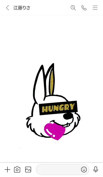 [LINE着せ替え] ハングリーラビット 268の画像2