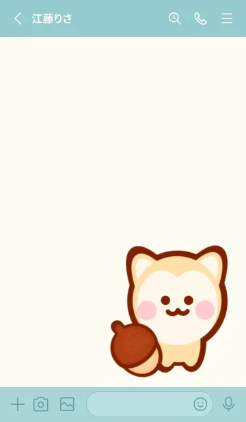 [LINE着せ替え] Mini fox in the forest 2の画像2