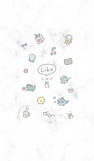 [LINE着せ替え] シンプルアイコン5✿グレー15_1の画像1