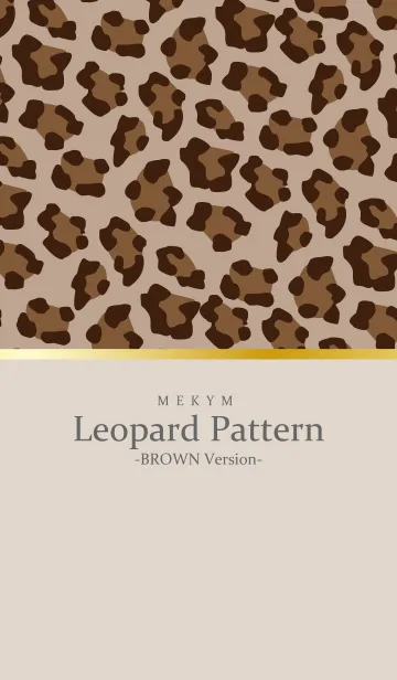 [LINE着せ替え] Leopard-BROWN Version 25の画像1