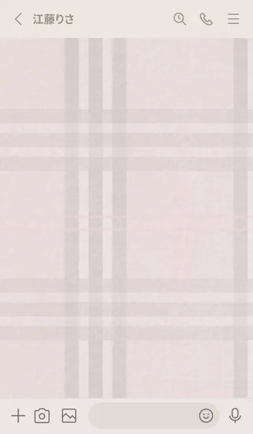 [LINE着せ替え] チェック柄 St 02 - ピンク ベージュ 03の画像2