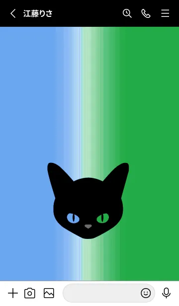 [LINE着せ替え] ブラック キャット 94の画像2