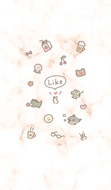 [LINE着せ替え] シンプルアイコン5✿オレンジ13_1の画像1