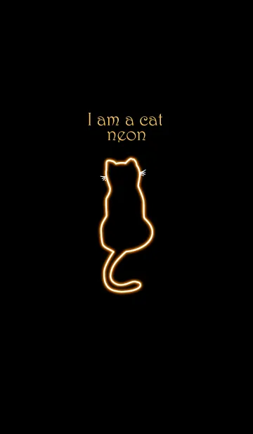 [LINE着せ替え] I am a cat neon 54の画像1