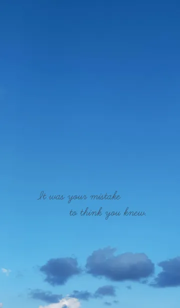 [LINE着せ替え] 知っていると思ったのがそもそもの間違いの画像1