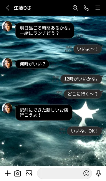 [LINE着せ替え] 夜の月 月の海 #4ja_6。の画像3