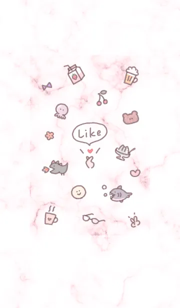 [LINE着せ替え] シンプルアイコン5✿ピンク12_1の画像1