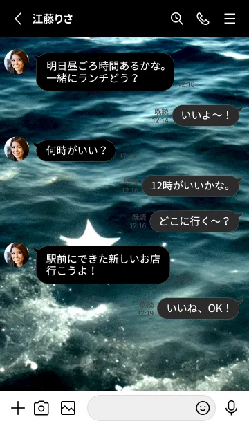 [LINE着せ替え] 夜の月 月の海 #4ja_4。の画像3