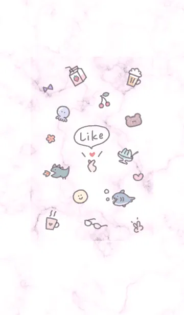 [LINE着せ替え] シンプルアイコン5✿ピンクパープル11_1の画像1