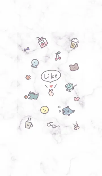 [LINE着せ替え] シンプルアイコン5✿グレージュ02_1の画像1